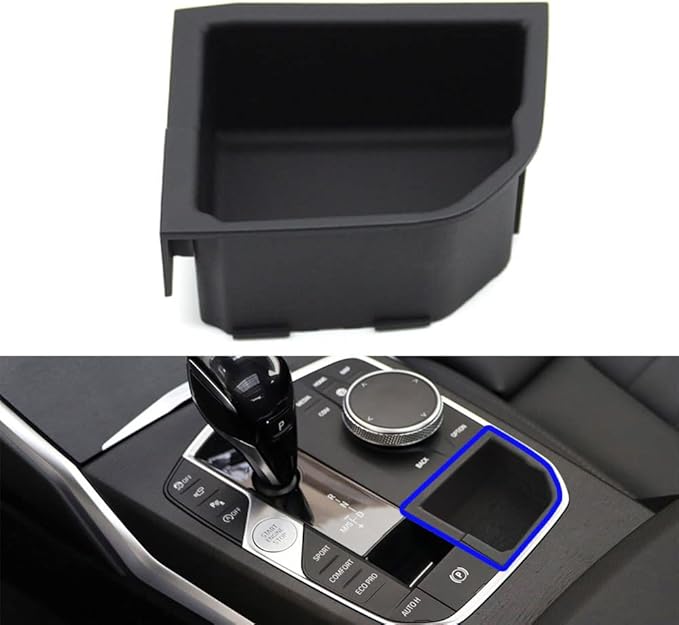 Console Organizer Insert Armrest Storage Box, Center Shift Lever Storage Box Modification Compatible with BMW 2 3 4 Z4 X3 X4 X5 X6 Series F40 F44 G20 G26 G29 G01 G02 G05 G06 G07 G08