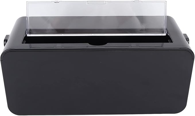 Power Socket Storage Box Safe Multipurpose Wire Organizer Plastic Box for Home Office Medium Size 26.8x12.5x11cm (Black)