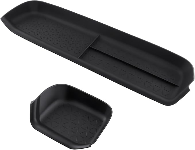 CARFIB Driver Storage Box Organizer Mat Fit for Toyota RAV4 2025-2019 Passenger Side Mats Glove Box Organizer Tray Interior Insert Accessories