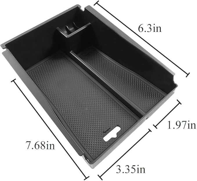 Vesul Center Console Armrest Storage Box Compatible with Hyundai Tucson 2016-2021 ABS Tray Insert Organizer Glove Pallet Phone Holder