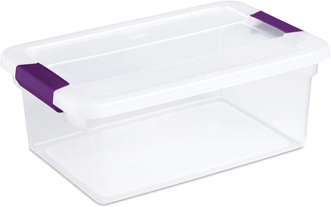 STERILITE 17531712 15-Quart ClearView Latch Box Storage Tote Containers (Pack of 1)