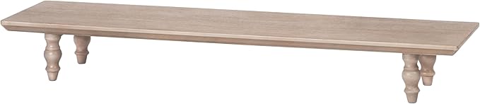 Anji Mountain Monitor Stand - Desktop Organizer & Laptop Riser, Ergonomic Monitor Riser, Space-Saving Monitor Stand for Desk, Durable Construction, Easy Assembly, Ideal for Home & Office,Biscotti