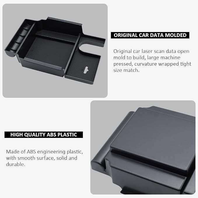 Center Console Organiser Storage Tray Compatible with Lexus RX 2022 Accessories 2022 2021-2016 RX200t RX350 RX400h RX450h Armrest Secondary Storage Box Insert Tray