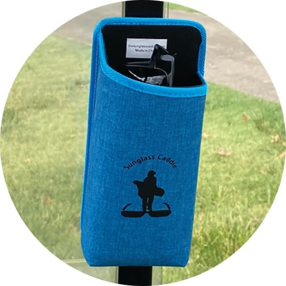 Eyeglass Caddie Durable Lightweight Magnetic Backed Sunglass Case