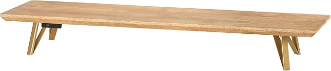 Anji Mountain Monitor Stand - Desktop Organizer & Laptop Riser, Ergonomic Monitor Riser, Space-Saving Monitor Stand for Desk, Durable Construction, Easy Assembly, Ideal for Home & Office,Natural
