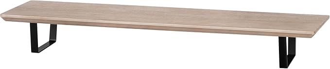 Anji Mountain Monitor Stand - Desktop Organizer & Laptop Riser, Ergonomic Monitor Riser, Space-Saving Monitor Stand for Desk, Durable Construction, Easy Assembly, Ideal for Home & Office,Biscotti