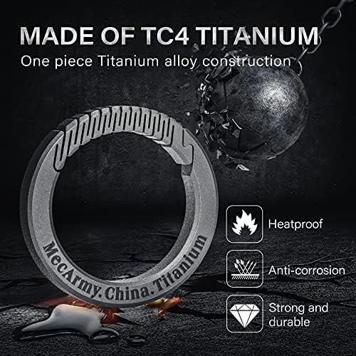 MecArmy Titanium 3pcs/4pcs/7pcs/18pcs Key Rings Keychain Large Small Split Rings