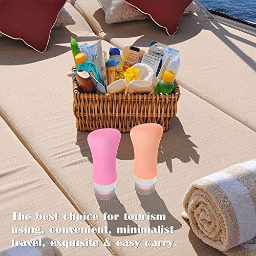 20 Pack Travel Bottles, 3oz 2oz Leak Proof Travel Accessories Toiletries,Travel Shampoo And Conditioner Bottles,Perfect for Business or Personal Travel, Fun Outdoors Silicone 20 Pieces