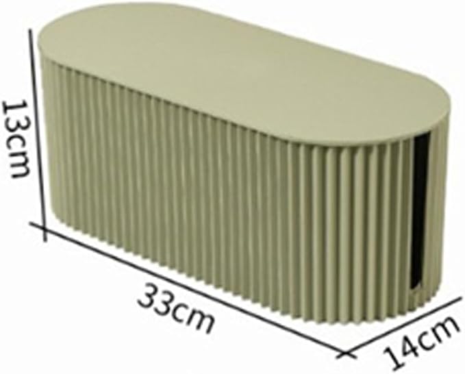Large Capacity Cable Management Box Anti-Scratch Cable Organizer Desk Gift Box Easy Clean ABS (Greyish Green Large Size)