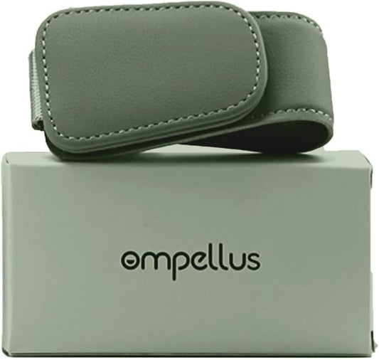 Magnetic Leather Sunglass Holder, Eyeglass Hanger Clip for Car Sun Visor, Suitable for Different Size Eyeglasses (Green, 1 Pack)
