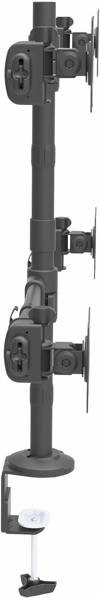StarTech.com Desk Mount Quad Monitor Arm - Ergonomic VESA 4 Monitor Mount 2x2 up to 27" - Articulating & Height Adjustable Pole Mount - Tilt/Swivel/Rotate LCD/LED Screen - Clamp/Grommet (ARMQUAD)