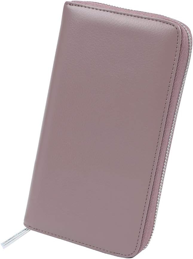Women 36 Slots RFID Blocking Card Holder Large Long Leather Zipper Organizer Accordion Wallet