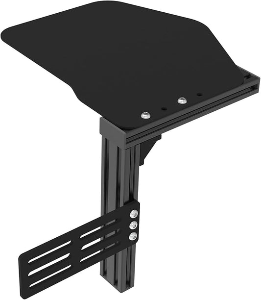 EG STARTS 1x Metal Extend Mouse Pad Holder Platform, Adjustable Horizontally & Height for Desk & Chair Extend Metal Computer Mouse Desk Mount Pads, Flight Joystick Mount Extension Attachment