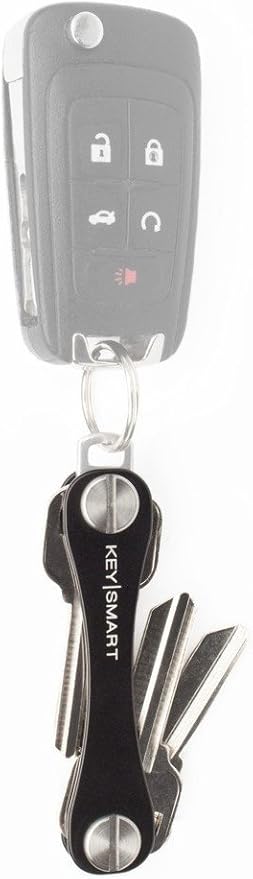 KeySmart Compact Key Holder (2-8 Keys, Black)
