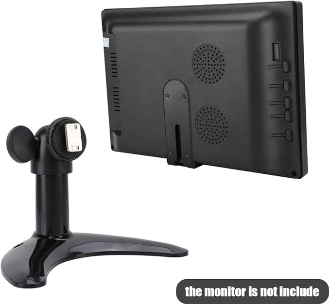 ASHATA Monitor Holder Stand, Desktop Computer Black Monitor Holder,Universal PC Accessories,ABS + Metal Material,Light Weight,for Small LCD Monitors from 7 to 11.6 Inch.