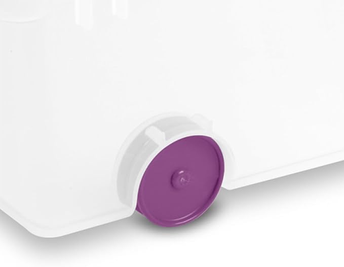 Sterilite 60 Qt ClearView Latch Wheeled Underbed Storage Box, Stackable Bin with Lid, Plastic Container to Organize Underbed, Clear Base, Lid Sweet Plum (Pack of 4)