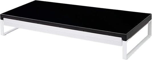 LIHIT LAB Desktop Stand with Drawer, 9.8 x 23.2 x 3.9 Inches, Black (A7338-24)