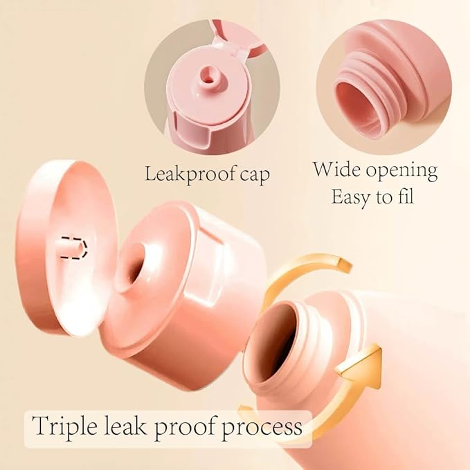 21 PCS Refillable Toiletry Bottles with Toiletry Bag for Travel Containers Empty Squeeze Leakproof Accessories for Toiletries Shampoo Lotion Body Wash (BPA Free)