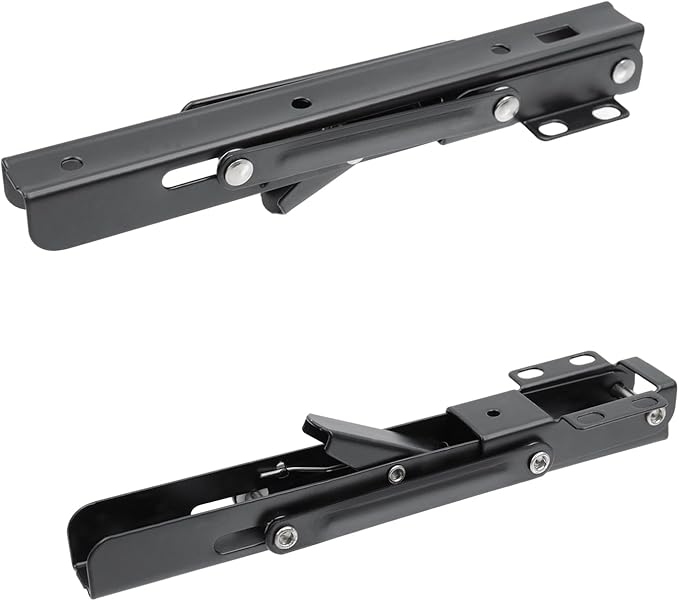 2PCS Black Desk Extender Foldable Keyboard Tray with Screws for Workstation Organizer Office and Home