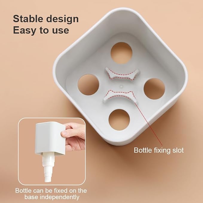 4-in-1 Travel Bottle Set Leak-Proof & TSA Approved - 50ml Refillable Containers Kit for Shampoo, Conditioner, Lotion - Portable Toiletry Accessories with Labels & Storage Box (Light Grey)