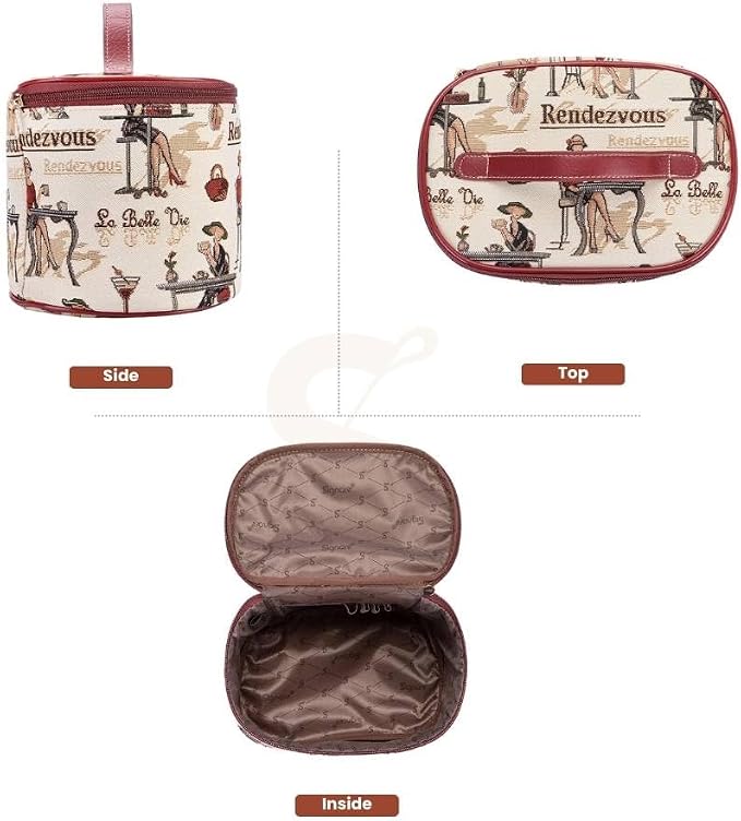 Signare Womens Vanity Bag/Toiletry Case/Make-Up Case, Available in 14 Designs
