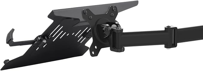 Monoprice Laptop Holder Attachment for Desk Mounts - Ideal for Work, Home, Office Laptops, Black - Workstream Collection