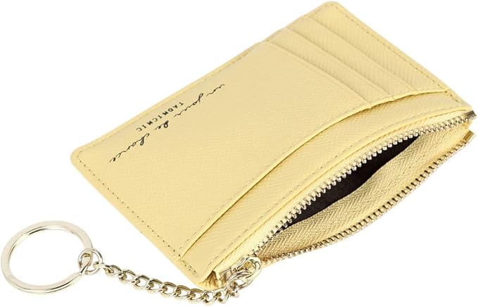 Women's 8 Cards Slim Minimalist Card Holder Coin Changes Purse Keychain Front Pocket Wallet | 8 Cards, Slim, Minimalist, Coin Changes, Purse, Keychain