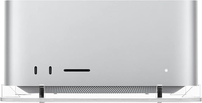 Acrylic Desktop Stand for Mac Studio M4/M2/M1 Max, M3/M2/M1 Ultra - Mac Studio Stand Holder Compatible with Mac Studio and for Mac mini M1/M2/M2 Pro, Clear