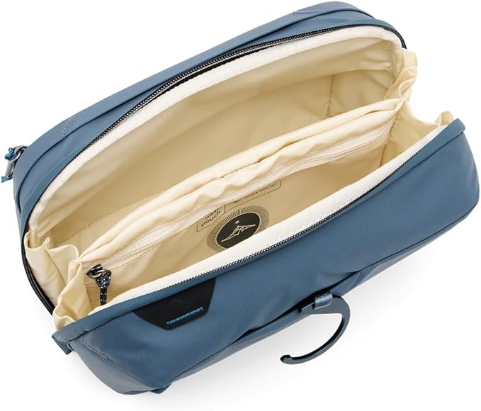 Peak Design Wash Pouch, Ocean, Weatherproof Travel Toiletry Bag, Upright or Hanging Kit with Pockets, Magnetic Toothbrush Pocket, Wide UltraZip Opening, Toiletry Bag for Men and Women