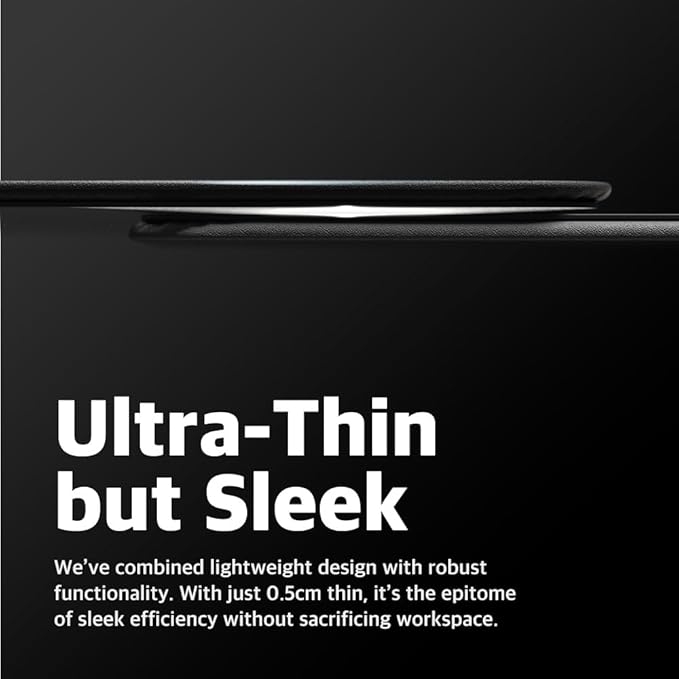 POUT H3 PRO Wireless Charging Mouse Pad ??Qi-Enabled Fast Charger with Anti-Slip Base & Smooth Surface for Phones and Earbuds ??Sleek Desk Accessory for Home & Office (Dust Gray)