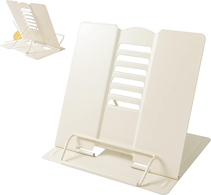 Metal Book Stand Adjustable Book Holder for Reading