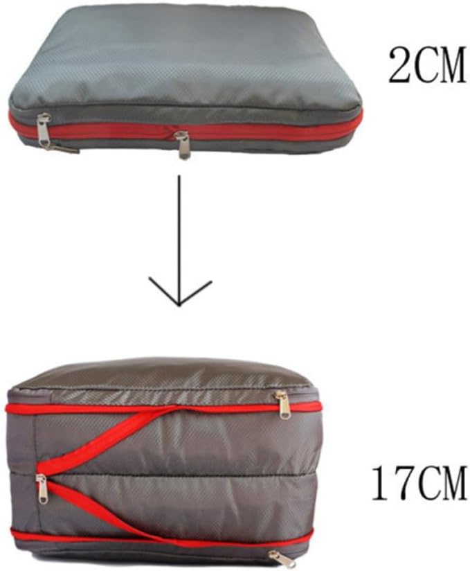 Saving Travel Double Layer Waterproof Compression Nylon Sealed Storage Bag Tearproof Clothes Organizer Organizer, Swimming Music Festivals Travel Packing