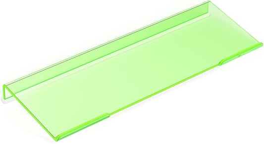 Richboom Epoptic Green Acrylic Tilted Computer Keyboard Holder for Easy Ergonomic Typing, Keyboard Stand for Office, Home, School, Fluorescent Green