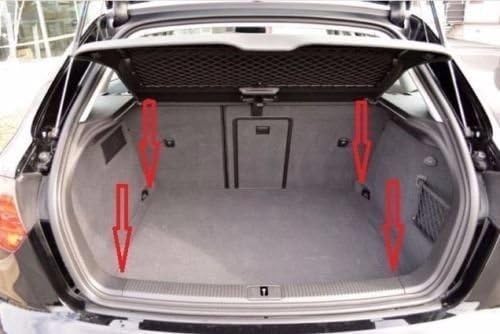 Floor Style Automotive Elastic Trunk Mesh Cargo Net for Audi A3 S3 RS3 A3 A3 e-tron 2015-2023 - Premium Trunk Organizer and Storage - Luggage Net for Sedan - Best Car Organizer for Audi A 3