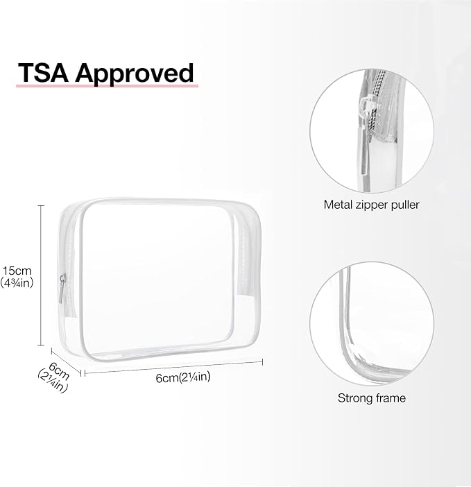 BAGSMART Toiletry Bag Hanging Travel Makeup Organizer with TSA Approved Transparent Cosmetic Bag Makeup Bag for Full Sized Toiletries(Coffee Brown)