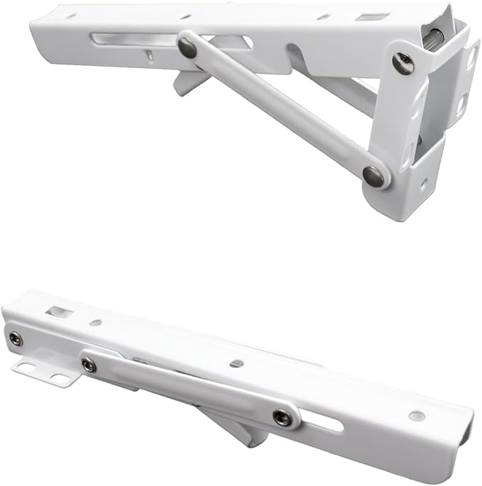 2PCS White Desk Keyboard Tray Support Adjustable Desktop Extension Length 190mm Wrist Support with Screws for Sit Stand Desks