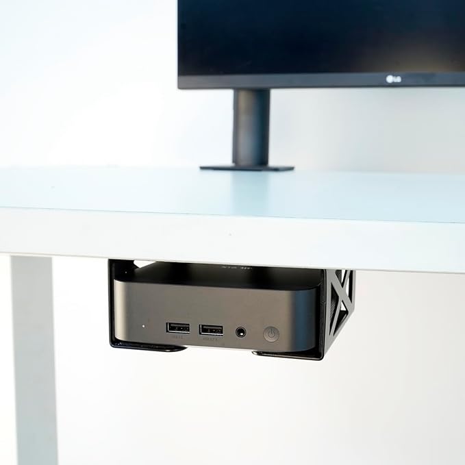 Under Desk Laptop/Mini PC Storage Mount,CPU Holder,Compatible with Dell OptiPlex,Mac Book,Mac mini and More.