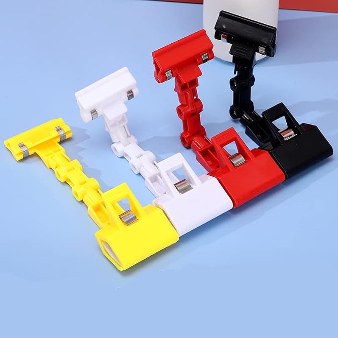 Paper Holder for Typing,Clip Copy Holder for Computer Monitor,Document Desk Clamp, Pack of 2 (White)