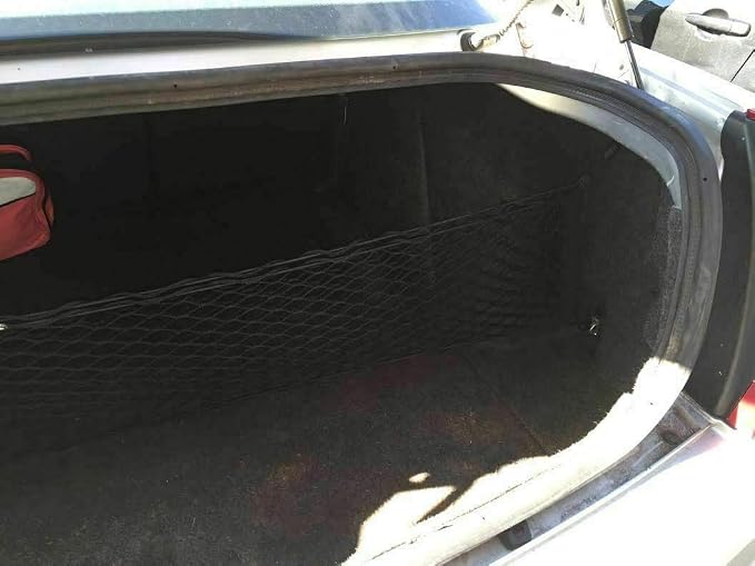 Rear Trunk Organizer Cargo Net for Chrysler 300 2005-2010– Envelope Style Cargo Net for Sedan - Premium Mesh Elastic Car Trunk Organizer Vehicle Carrier Storage – Compatible with 300