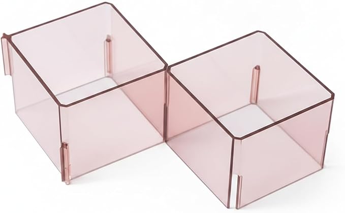 Modular Drawer Dividers Set of 6, Adjustable PP Plastic Organizers for Desk, Kitchen, and Dresser Drawers, 12.6 x 9.4 x 2.4 Inches (Set of 6)