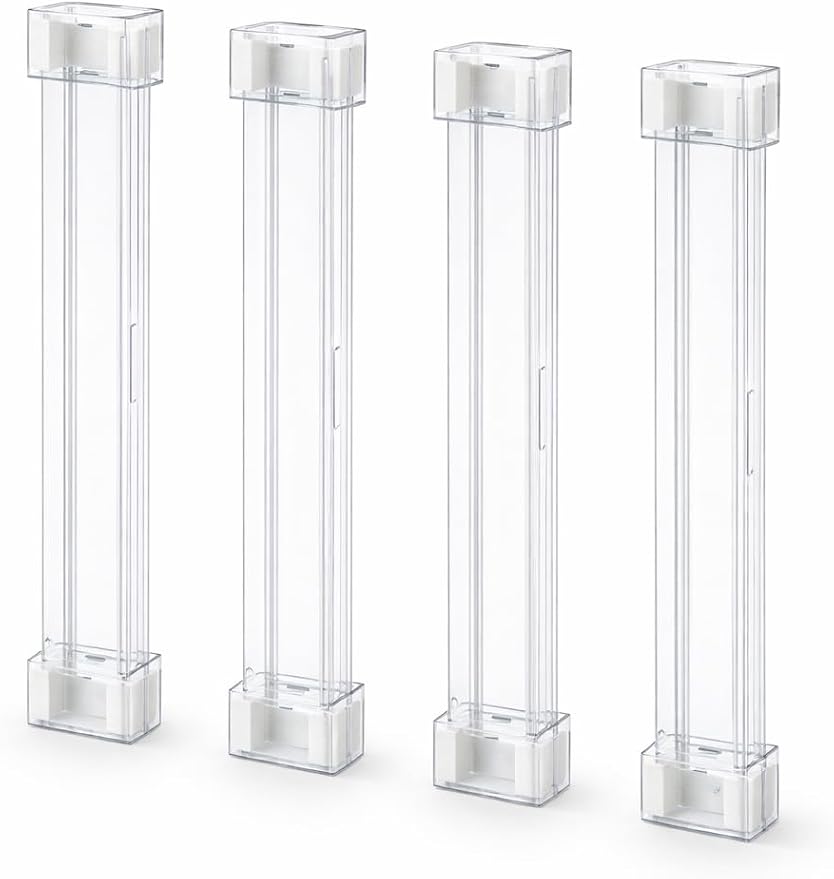 SEITON Adjustable Drawer Dividers (4 Pack) Expandable Drawer Organizer with Anti-Slip Pads 11.5"-21.7"