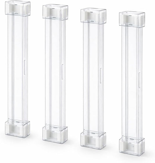 SEITON Adjustable Drawer Dividers (4 Pack) Expandable Drawer Organizer with Anti-Slip Pads 11.5"-21.7"