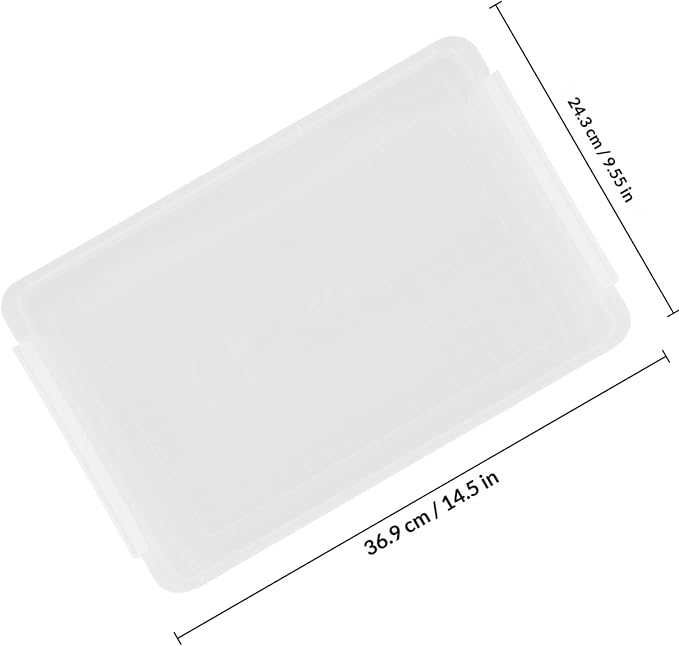 Transparent File Box with Lid Stackable Desktop Document Organizer for Office and Home Sealed File Case with Anti-wear and Anti-deformation Features Multipurpose Storage for
