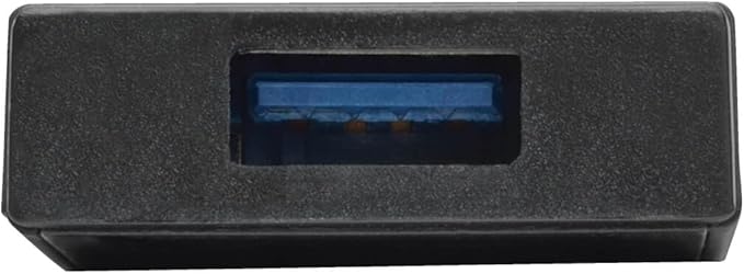 Eaton Tripp Lite 4-Port Portable Slim USB 3.0 Super Speed Hub with Built in Cable (U360-004-SLIM)