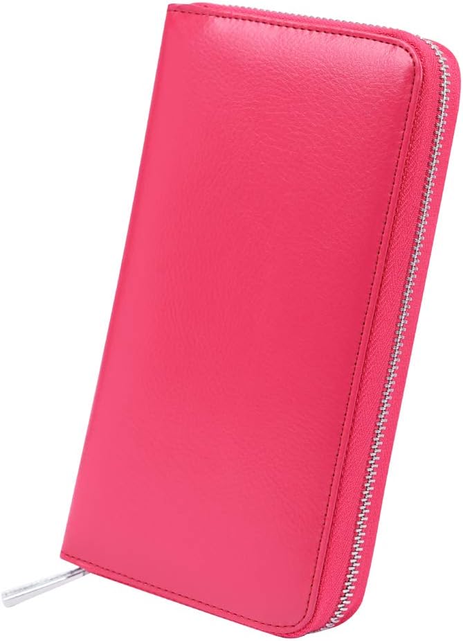 Women 36 Slots RFID Blocking Card Holder Large Long Leather Zipper Organizer Accordion Wallet