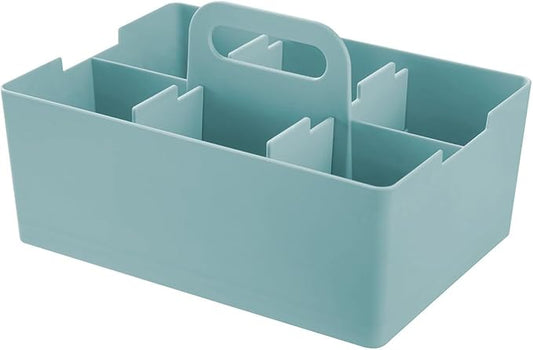 JEJ Astage Storage Box, Desk Tote, Desk Organizer, Stacked, Made in Japan, Blue, Width 10.2 x Depth 7.4 x Height 5.7 inches (26 x 18.8 x 14.5 cm)