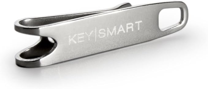 KeySmart Nano Clip - Pocket Clip Key Ring Holder - Secure Your Key Chain, Eliminates Pocket Bulge, Pack of 3