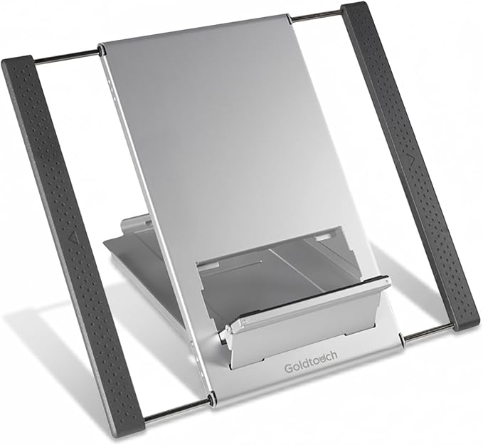 Goldtouch KOV-GTLS-0055 Go! Travel Laptop and Tablet Stand (Aluminum),Black