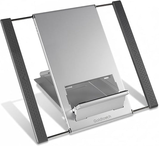 Goldtouch KOV-GTLS-0055 Go! Travel Laptop and Tablet Stand (Aluminum),Black