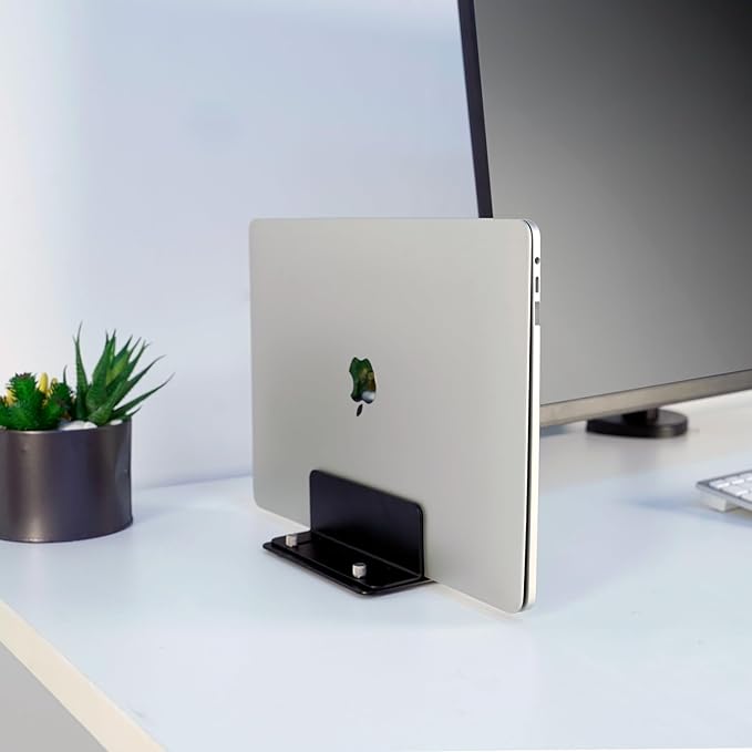 Adjustable Metal Desktop Stand Holder for Laptop, Mac mini M1/M2/M4, Router, Switch, Mini PC,MacBook, Keyboard ??13mm to 54mm Width, Space-Saving, Sturdy & Scratch-Proof